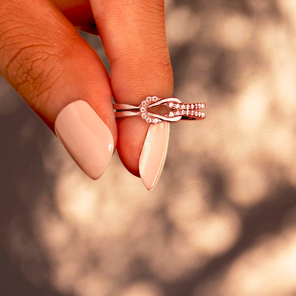 Anillo ajustable Nudo infinito