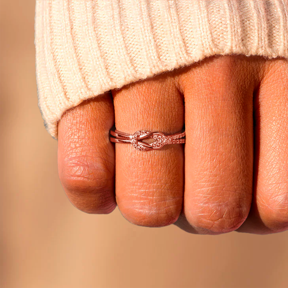 Anillo ajustable Nudo infinito