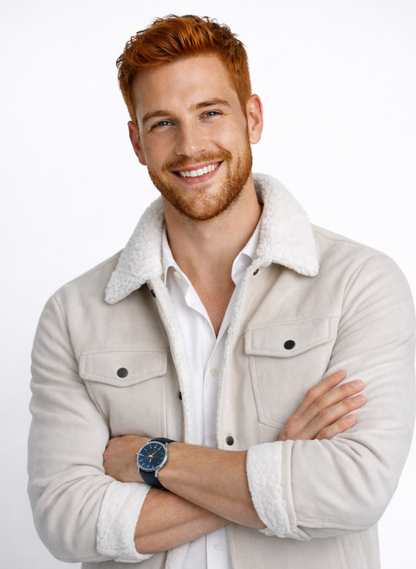 Abrigo grueso de pana cálido