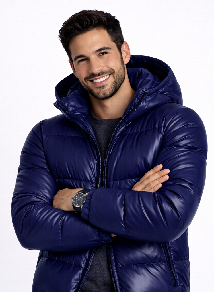 Chaqueta Acolchada Brillante