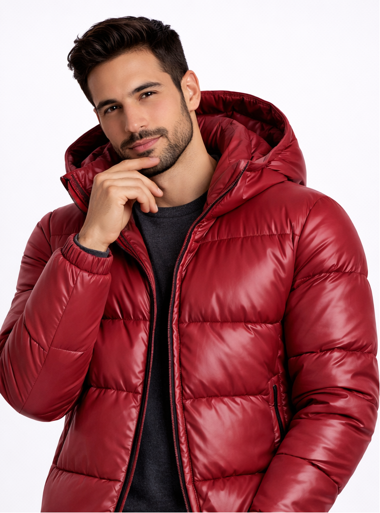 Chaqueta Acolchada Brillante