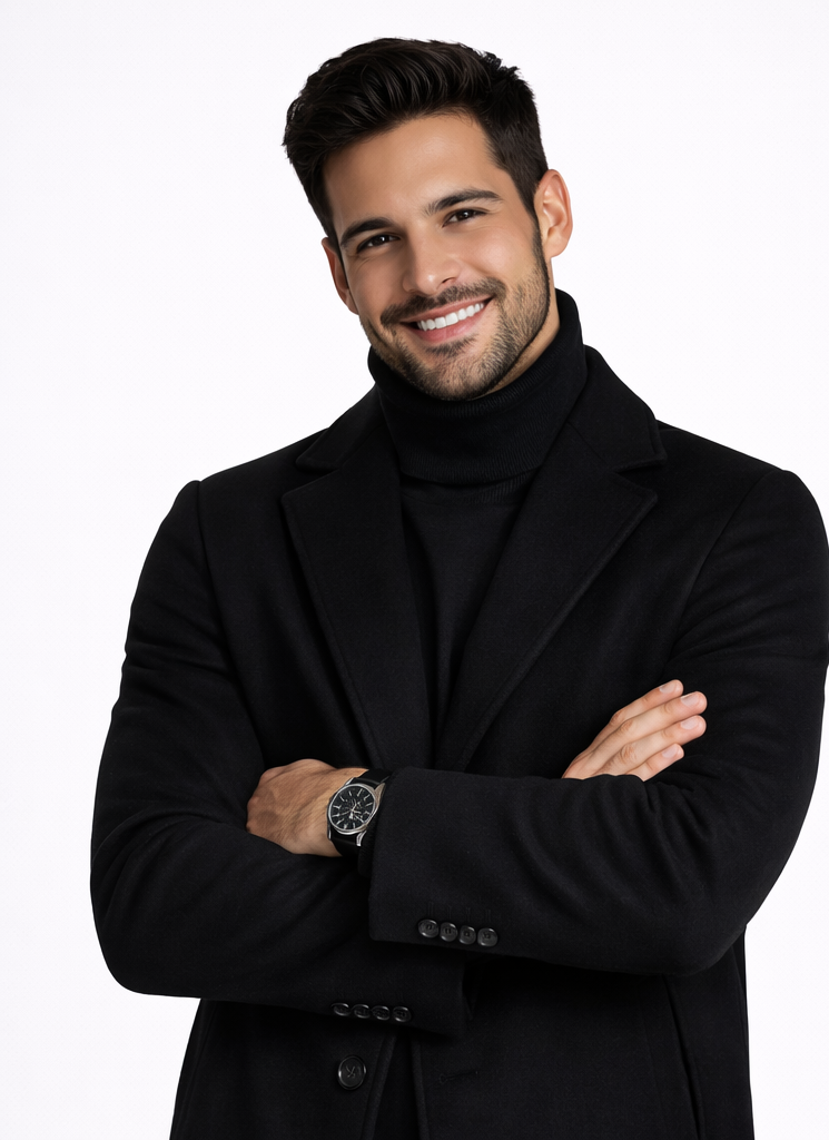 Gabardina de Lana Elegante