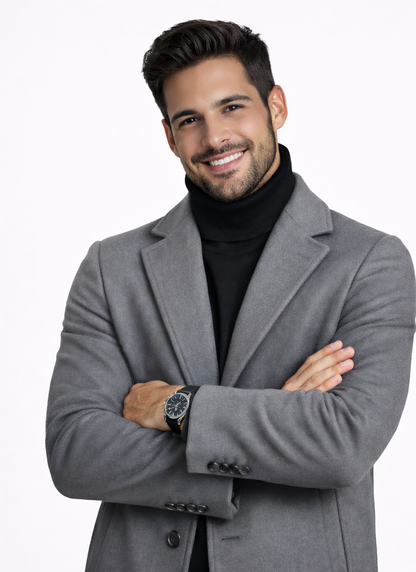 Gabardina de Lana Elegante