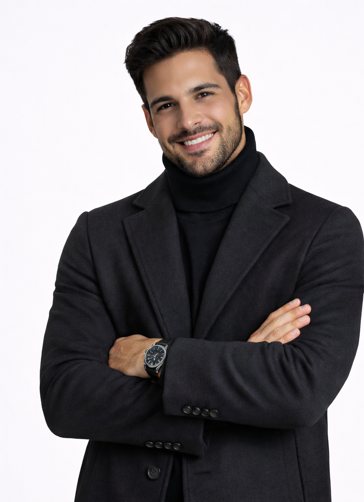 Gabardina de Lana Elegante