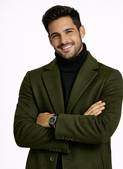 Gabardina de Lana Elegante