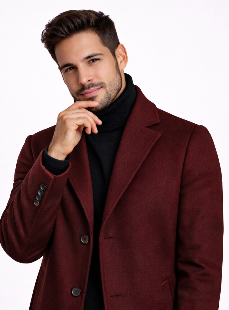 Gabardina de Lana Elegante