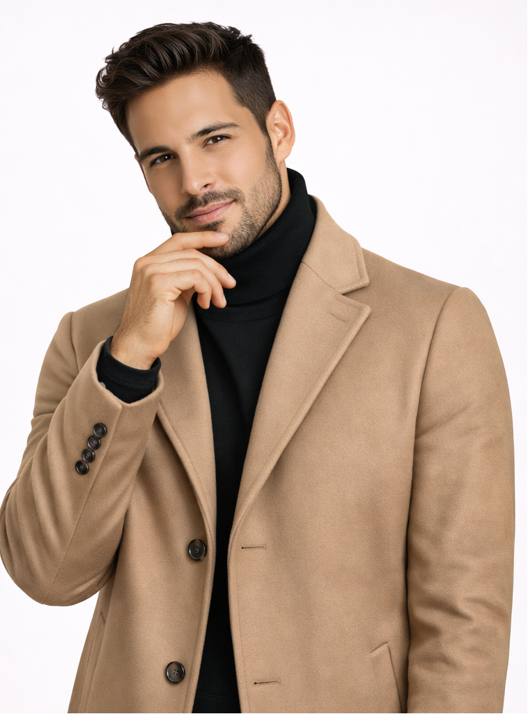 Gabardina de Lana Elegante