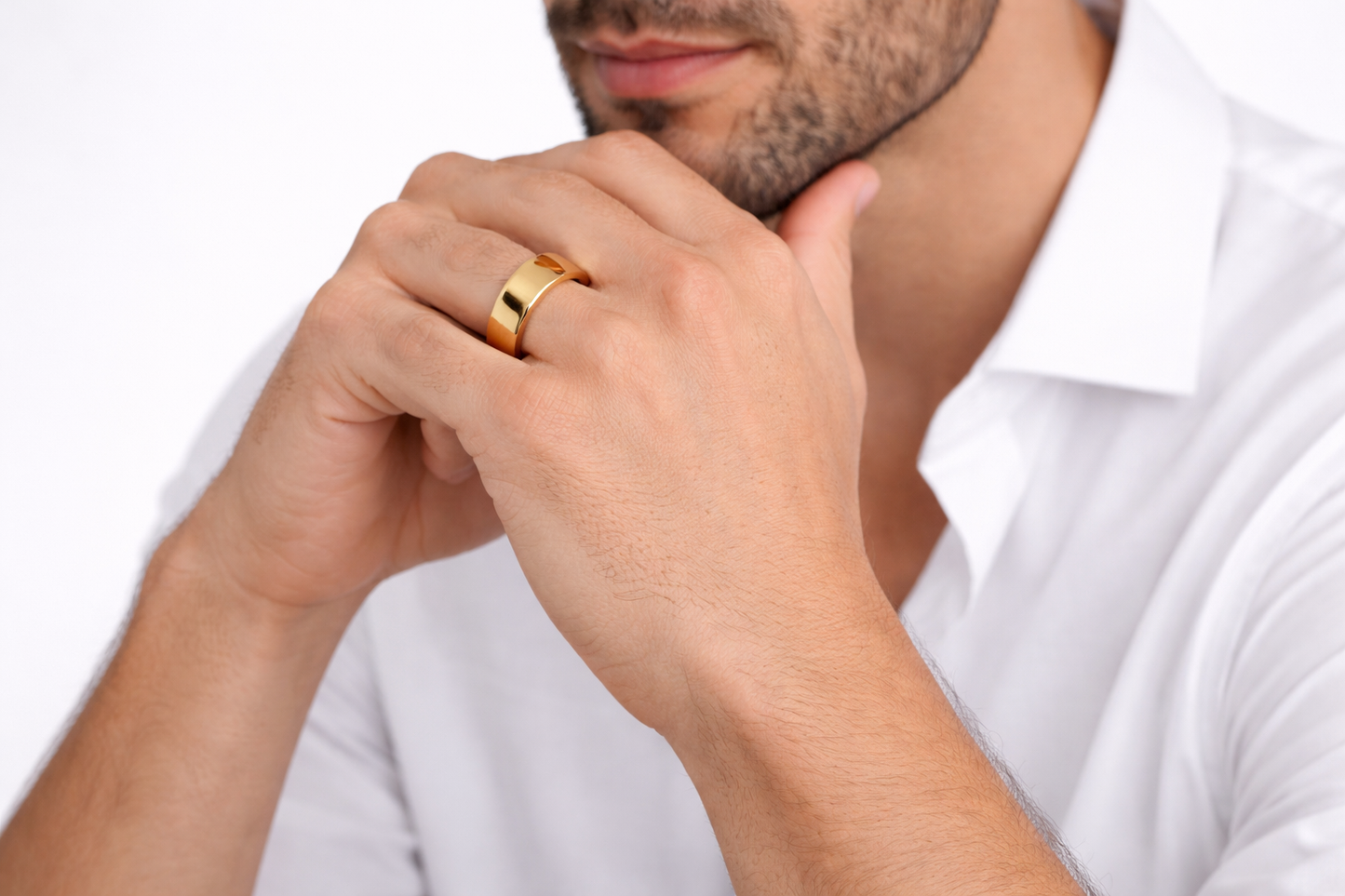 Anillo Simple de titanio de 6mm