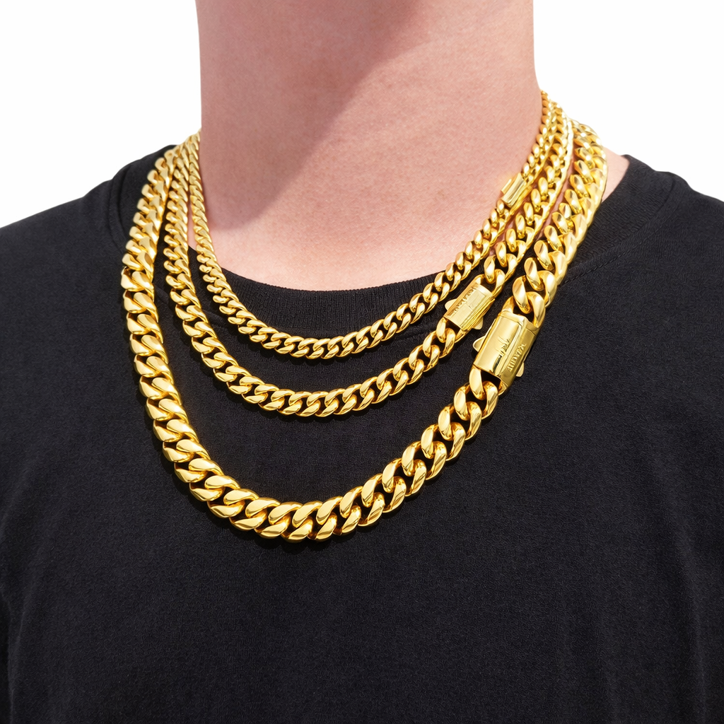 Cadena cubana de acero inoxidable