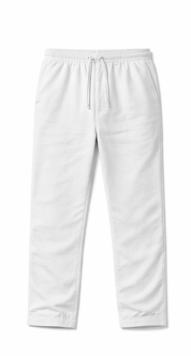 Pantalones de lino y algodón