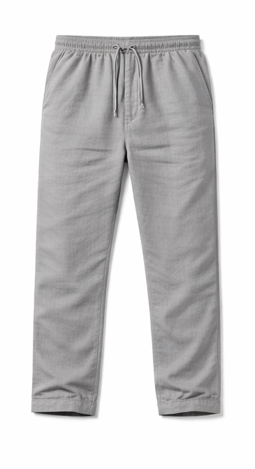 Pantalones de lino y algodón