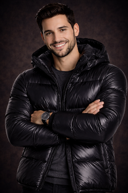 Chaqueta Acolchada Brillante