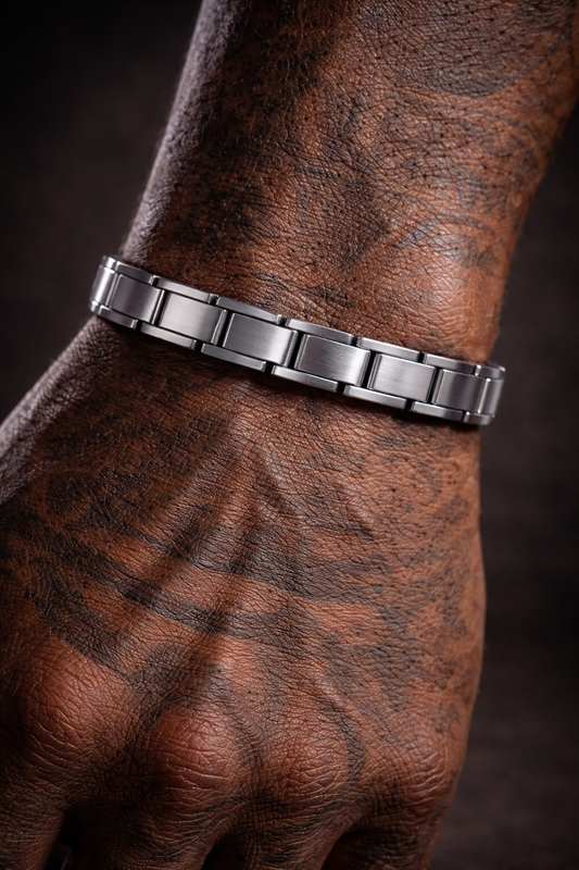 Pulseras cuadradas de acero inoxidable