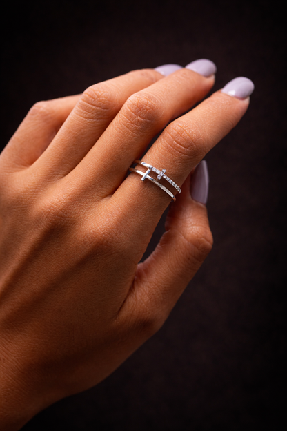 Anillo Cruces Ajustable