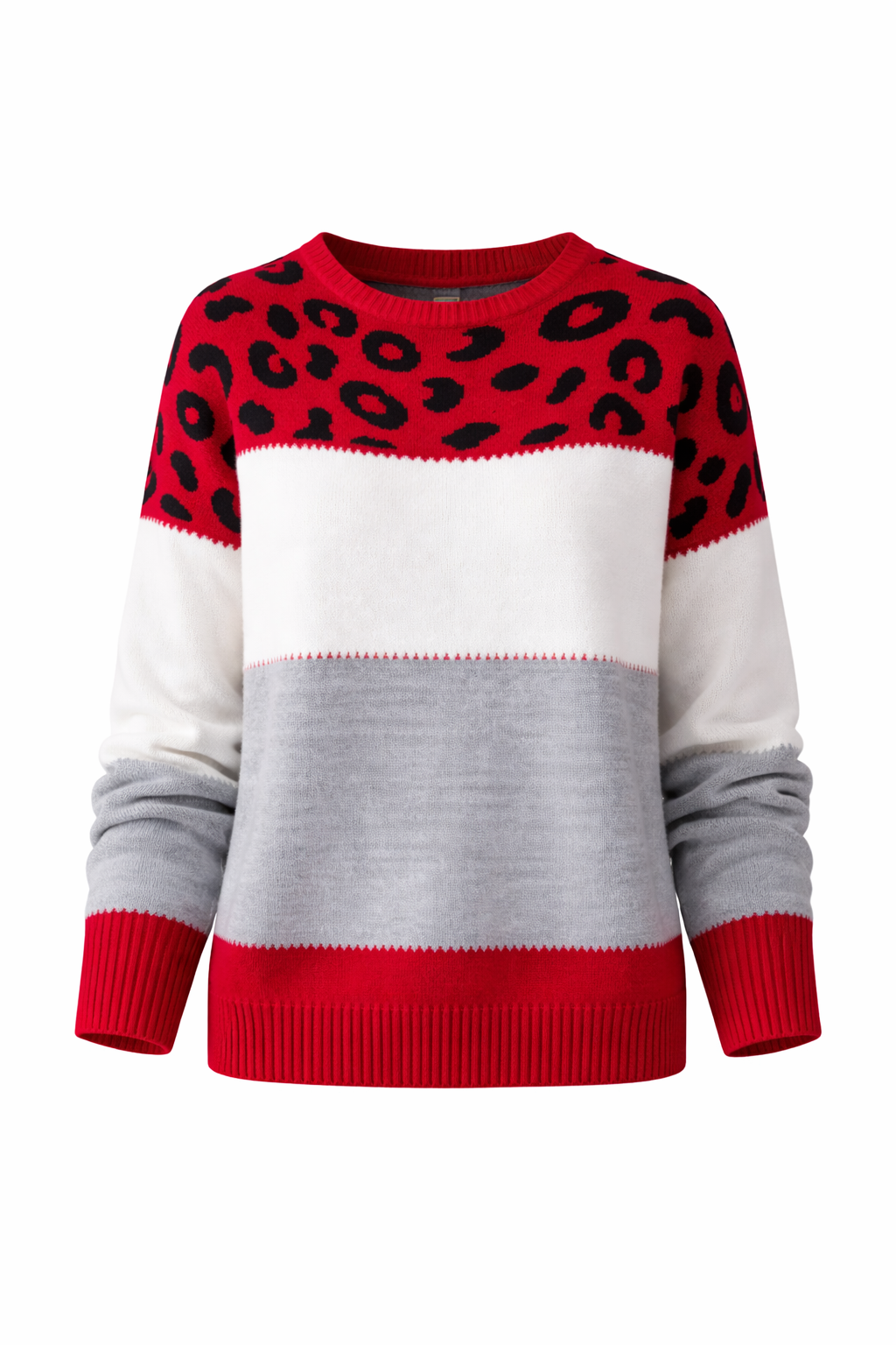 Jersey de Punto con Estampado Leopardo