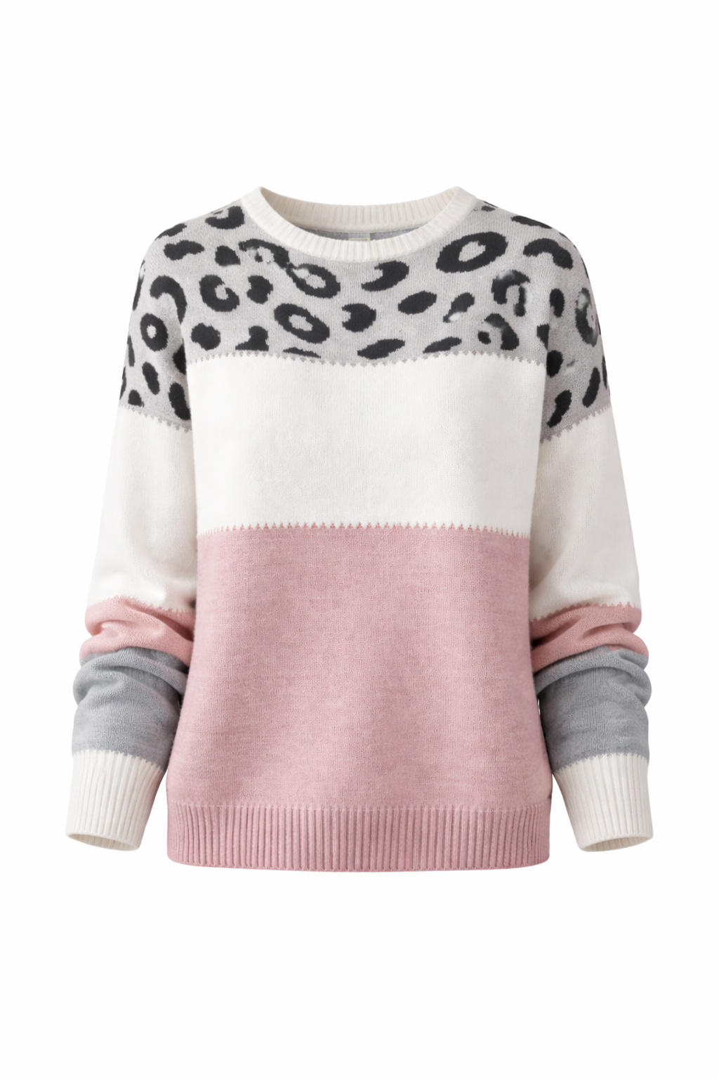 Jersey de Punto con Estampado Leopardo