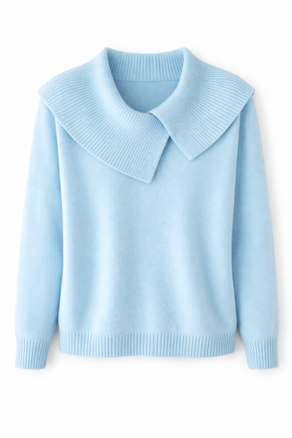 Jersey de Punto con Cuello Amplio