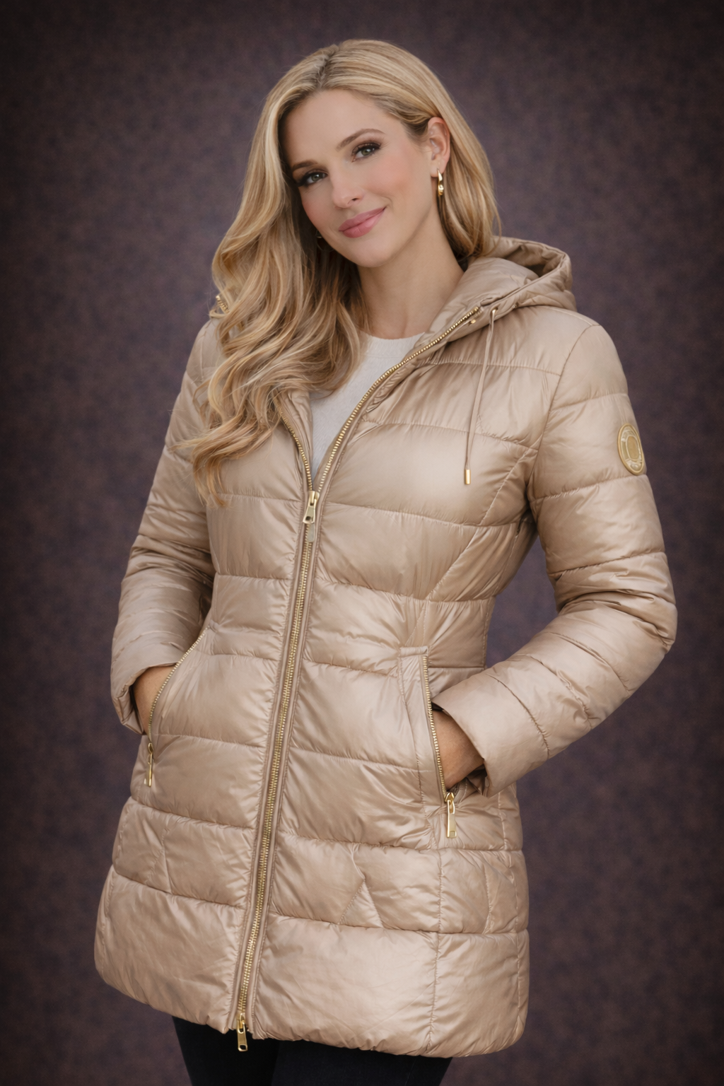 Abrigo Acolchado con Capucha