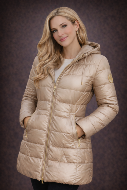 Abrigo Acolchado con Capucha