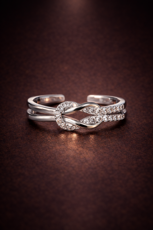 Anillo ajustable Nudo infinito