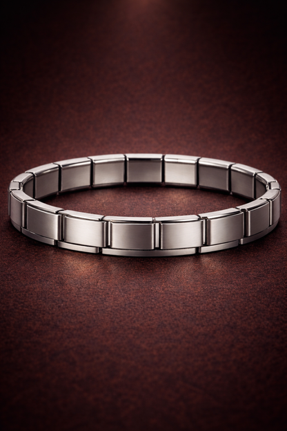 Pulseras cuadradas de acero inoxidable