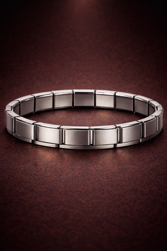 Pulseras cuadradas de acero inoxidable