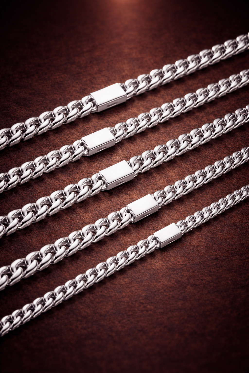 Cadena cubana de acero inoxidable