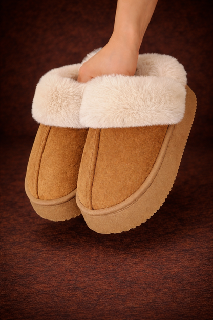 Zapatillas de casa cálidas de felpa