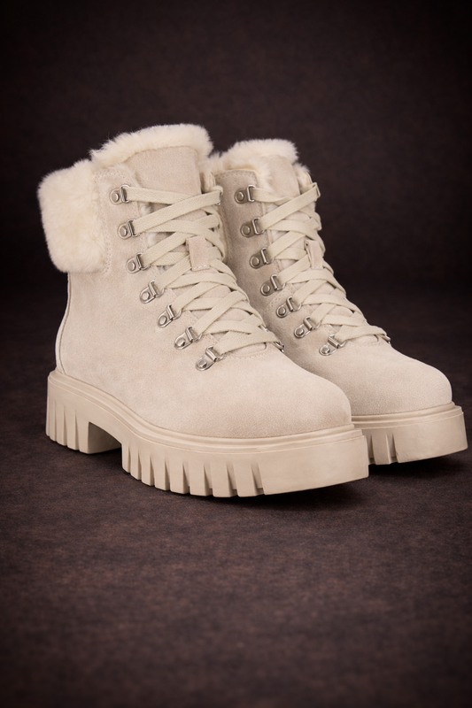 Botínes de pelo sintético