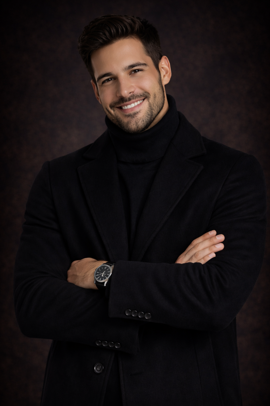 Gabardina de Lana Elegante