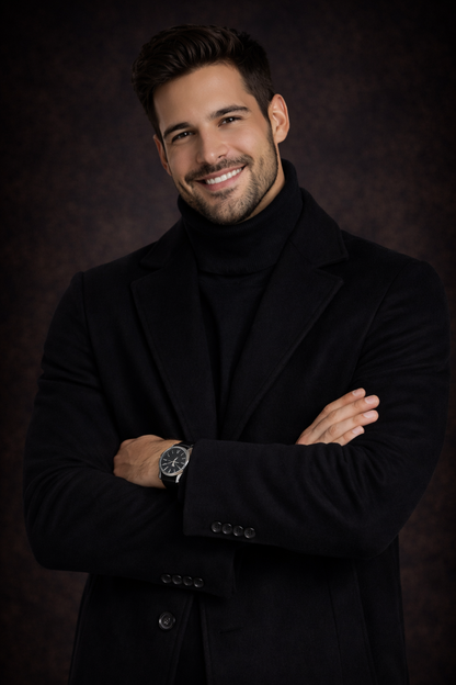 Gabardina de Lana Elegante