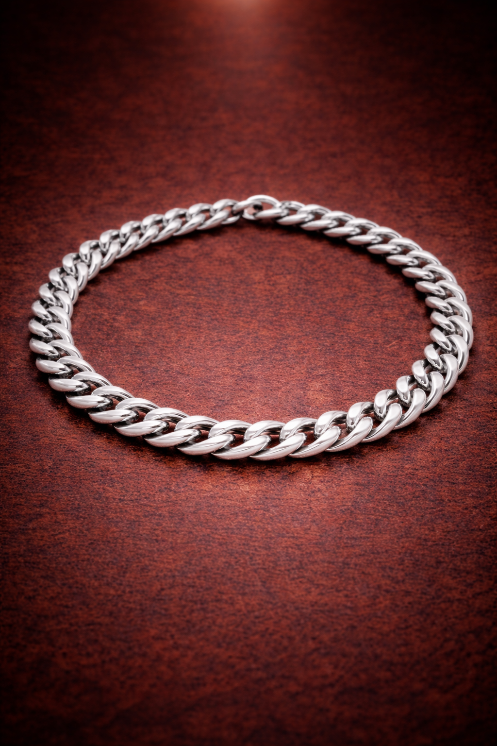 Pulsera de cadena cubana de acero inoxidable