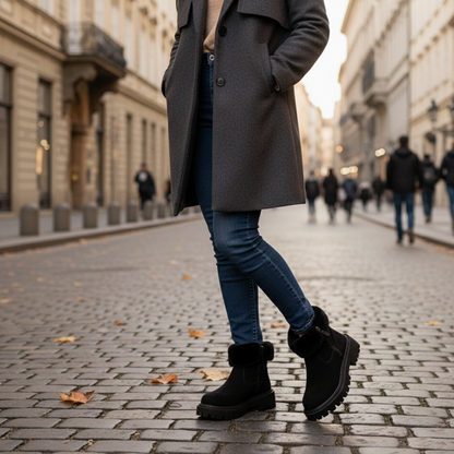 Botín Forrado de Plataforma Cómoda