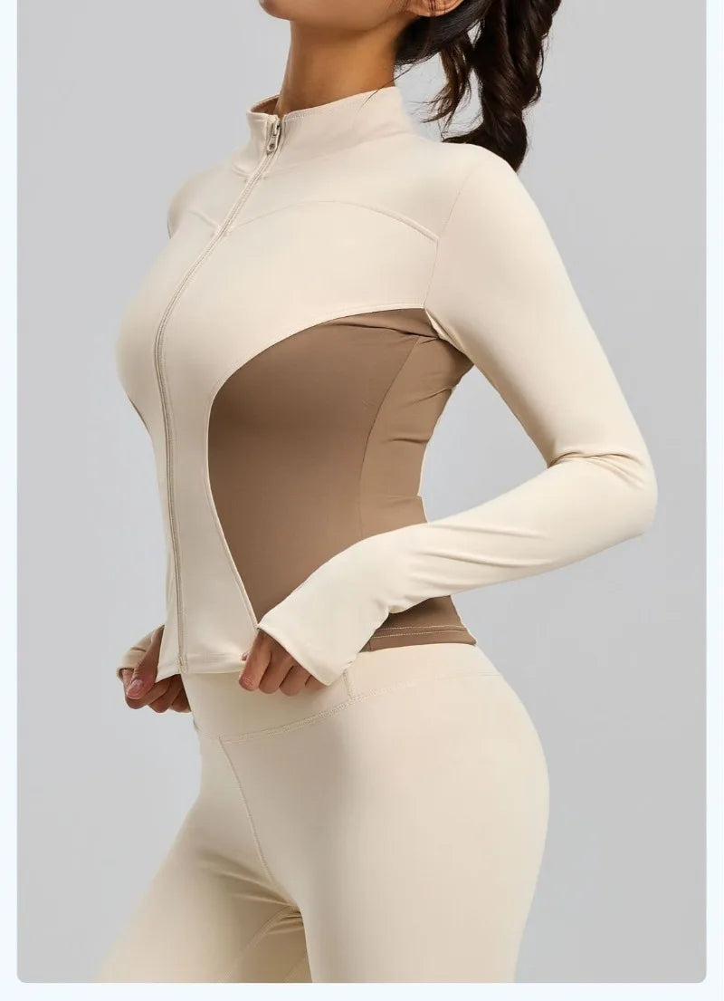 Chaqueta deportiva adelgazante