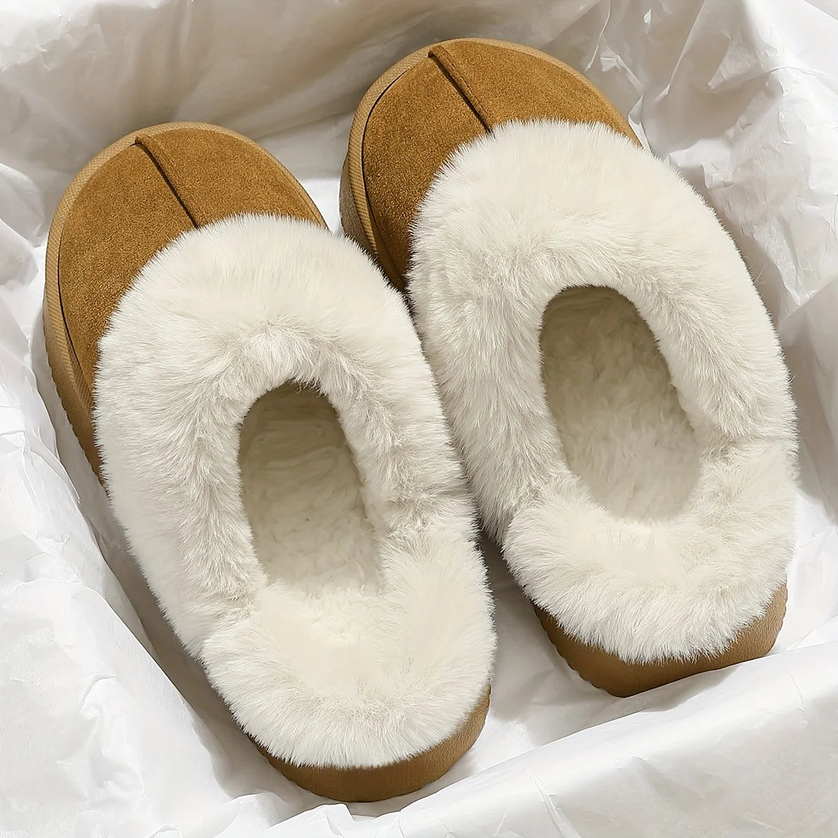 Zapatillas de casa cálidas de felpa