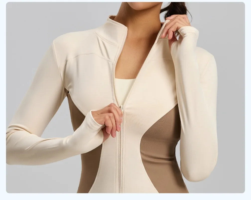 Chaqueta deportiva adelgazante