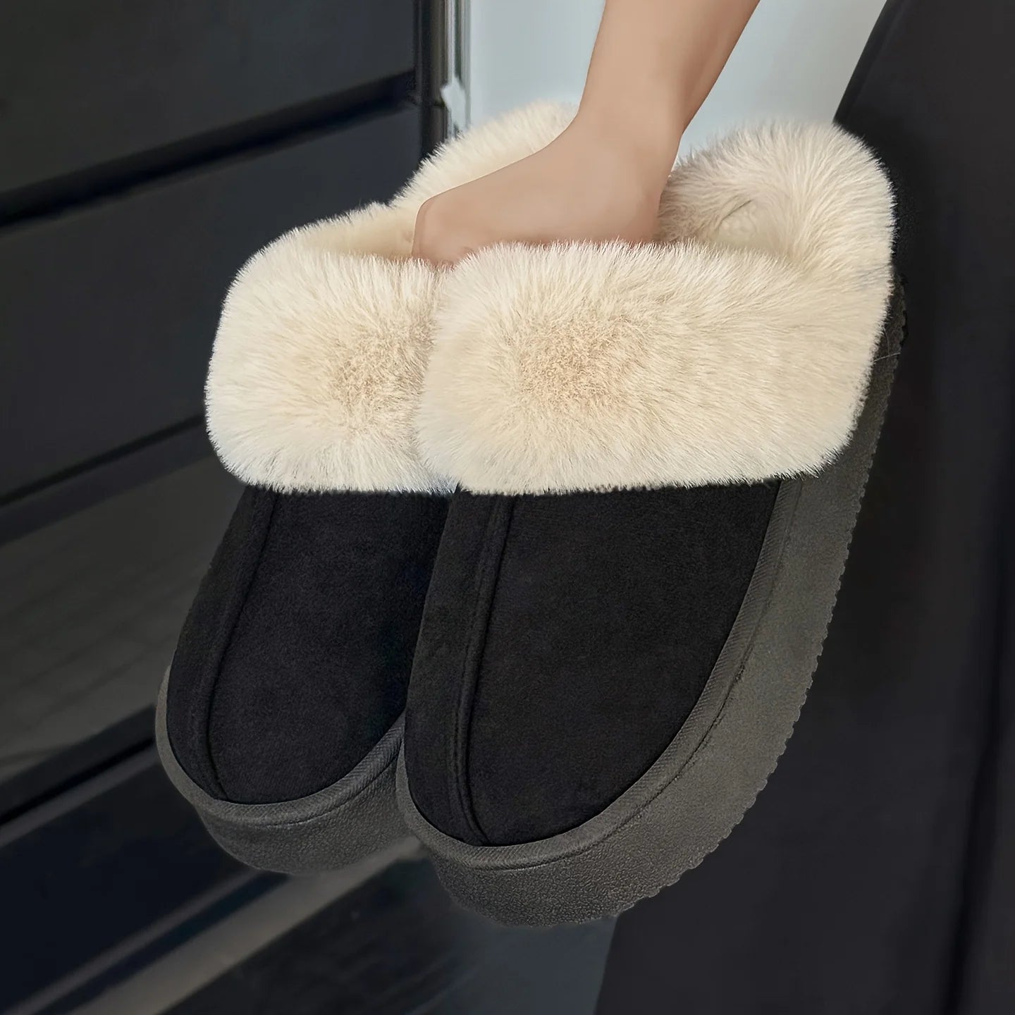 Zapatillas de casa cálidas de felpa