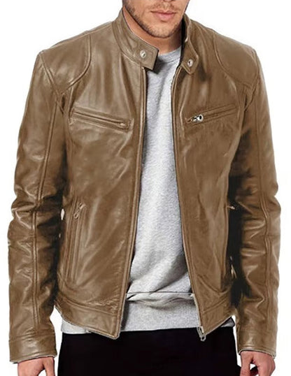 Chaqueta de Cuero Informal