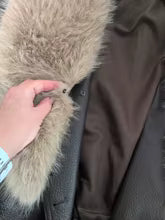 Chaqueta holgada de piel sintética